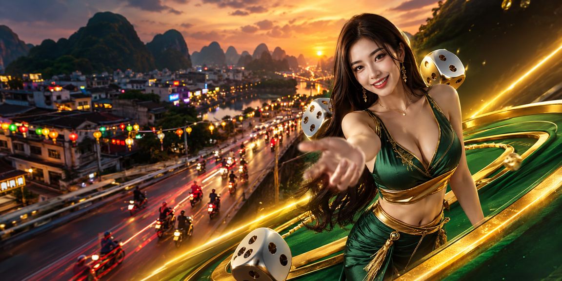 Trò chơi tài xỉu neon rực rỡ về đêm tại Ninh Bình, phong cách cá cược hiện đại