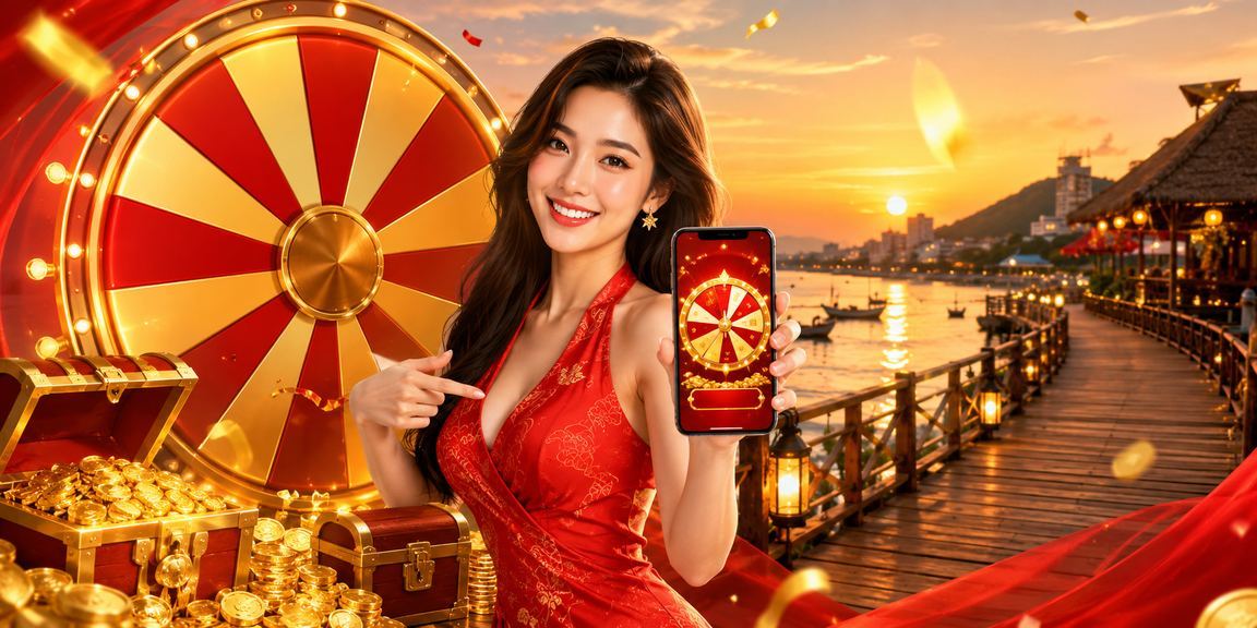 Người chơi xổ số trực tuyến tại bãi biển Vũng Tàu buổi chiều tối